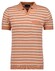Ragman Short Sleeve Stripe Cotton Linnen Knit Trui Abrikoos