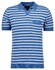 Ragman Short Sleeve Stripe Cotton Linnen Knit Trui Royal Blue