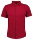 Ragman Soft Knit Easy Care Short Sleeve Solid Color Overhemd Aardbei
