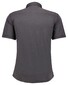 Ragman Soft Knit Easy Care Short Sleeve Solid Color Overhemd Antraciet