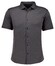 Ragman Soft Knit Easy Care Short Sleeve Solid Color Overhemd Antraciet
