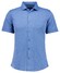 Ragman Soft Knit Easy Care Short Sleeve Solid Color Overhemd Aqua