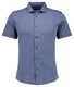 Ragman Soft Knit Easy Care Short Sleeve Solid Color Overhemd Azure