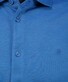 Ragman Soft Knit Easy Care Short Sleeve Solid Color Overhemd Blue Melange