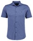 Ragman Soft Knit Easy Care Short Sleeve Solid Color Overhemd Blue Turquoise