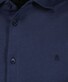 Ragman Soft Knit Easy Care Short Sleeve Solid Color Overhemd Marine
