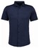 Ragman Soft Knit Easy Care Short Sleeve Solid Color Overhemd Marine