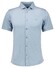 Ragman Soft Knit Easy Care Short Sleeve Solid Color Overhemd Mint Blue