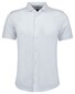Ragman Soft Knit Easy Care Short Sleeve Solid Color Overhemd Wit