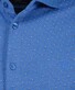 Ragman Soft Knit Fine Polka Dot Pima Cotton Fabric Mix Overhemd Aqua