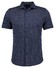 Ragman Soft Knit Fine Polka Dot Pima Cotton Fabric Mix Shirt Marine