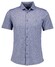 Ragman Soft Knit Fine Polka Dot Pima Cotton Fabric Mix Shirt Pigeon Blue
