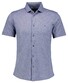 Ragman Soft Knit Fine Polka Dot Pima Cotton Fabric Mix Shirt Pigeon Blue