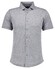 Ragman Soft Knit Fine Polka Dot Pima Cotton Fabric Mix Shirt Silver Grey