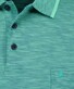 Ragman Soft Knit Fine Stripe Easy Care Polo Emerald