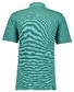 Ragman Soft Knit Fine Stripe Easy Care Polo Emerald