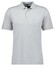 Ragman Soft Knit Fine Stripe Flame Design Polo Ecru