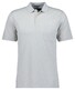 Ragman Soft Knit Fine Stripe Flame Design Polo Ecru