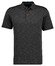 Ragman Soft Knit Fine Stripe Flame Design Polo Leisteen