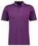 Ragman Soft Knit Fine Stripe Flame Design Polo Mulberry