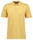 Ragman Soft Knit Fine Stripe Flame Design Poloshirt Gold