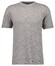 Ragman Soft Knit Fine Stripe Round Neck T-Shirt Beige Melange