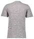 Ragman Soft Knit Fine Stripe Round Neck T-Shirt Grijs Melange