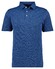 Ragman Soft Knit Flame Design Easy Care Polo Blue Melange