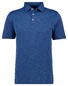 Ragman Soft Knit Flame Design Easy Care Polo Blue Melange