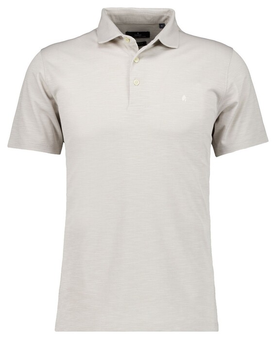 Ragman Soft Knit Flame Design Easy Care Polo Ecru