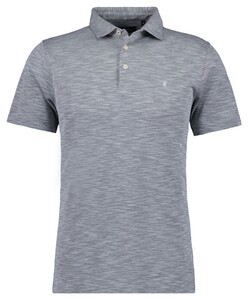 Ragman Soft Knit Flame Design Easy Care Polo Grijs Melange