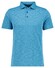 Ragman Soft Knit Flame Design Easy Care Polo Water Blue
