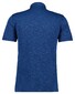 Ragman Soft Knit Flame Design Easy Care Poloshirt Blue Melange