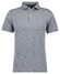 Ragman Soft Knit Flame Design Easy Care Poloshirt Grey Melange