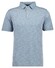 Ragman Soft Knit Flame Design Easy Care Poloshirt Light Blue