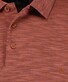 Ragman Soft Knit Flame Design Long Sleeve Polo Burnt Orange
