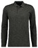 Ragman Soft Knit Flame Design Long Sleeve Polo Leisteen