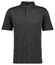 Ragman Soft Knit Flame Design Stand Up Collar Polo Leisteen