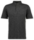 Ragman Soft Knit Flame Design Stand Up Collar Polo Leisteen