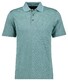 Ragman Soft Knit Jacquard Fantasy Collar Tipping Polo Sage Green