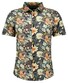 Ragman Soft Knit Large Floral Pattern Shirt Blue-Multi