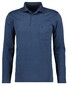 Ragman Soft Knit Long Sleeve Chest Pocket Polo Azure