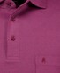 Ragman Soft Knit Long Sleeve Chest Pocket Polo Berry