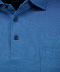 Ragman Soft Knit Long Sleeve Chest Pocket Polo Donker Blauw