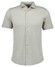 Ragman Soft Knit Minimal Jacquard Pattern Easy Care Kent Collar Overhemd Beige