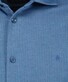 Ragman Soft Knit Minimal Jacquard Pattern Easy Care Kent Collar Overhemd Blauw
