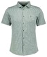 Ragman Soft Knit Minimal Jacquard Pattern Easy Care Kent Collar Overhemd Mint
