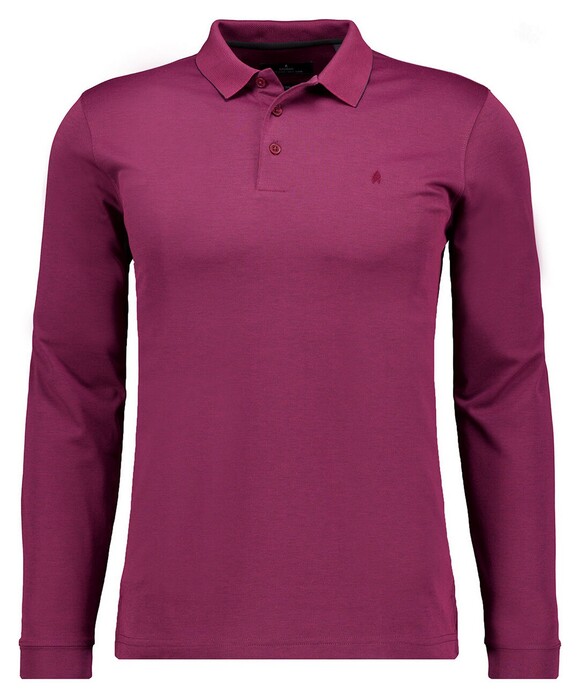 Ragman Soft Knit Modern Fit Easy Care Polo Berry