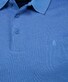 Ragman Soft Knit Modern Fit Easy Care Polo Blue Melange