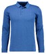Ragman Soft Knit Modern Fit Easy Care Polo Blue Melange